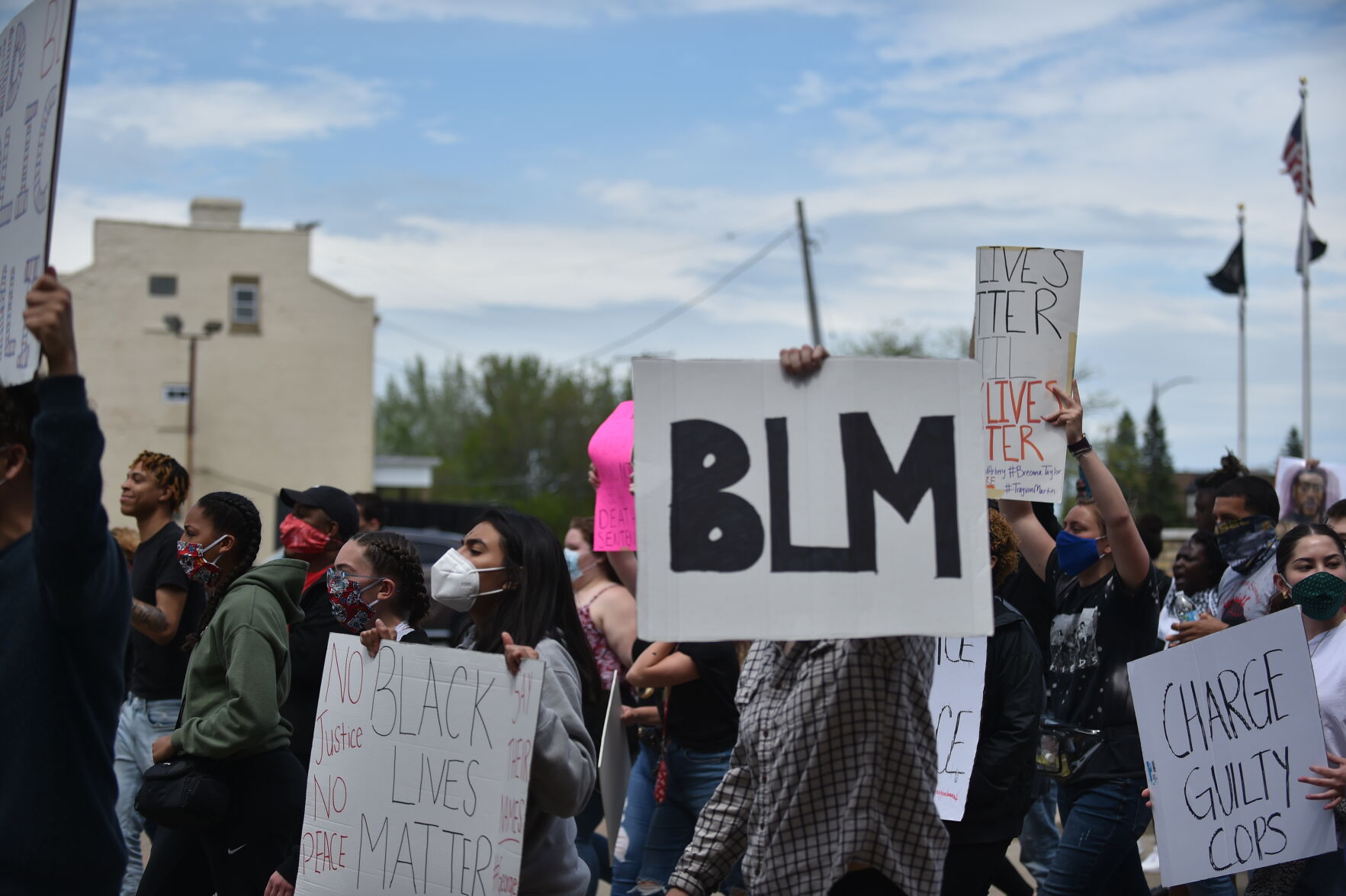Monday's protest